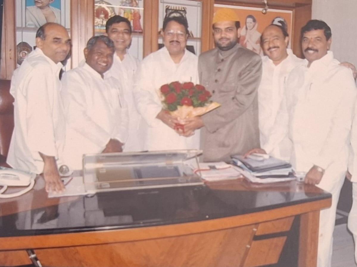 Meeting with D.Satyanarayana, President Pradesh Congress Committee along with K.DayaSagar Rao, BalramNaik-MLA, Sircilla Rajaih - MP, Duggyala Srinivas- MLA, Basvaraju Saraiah - Hon'ble Minister. 