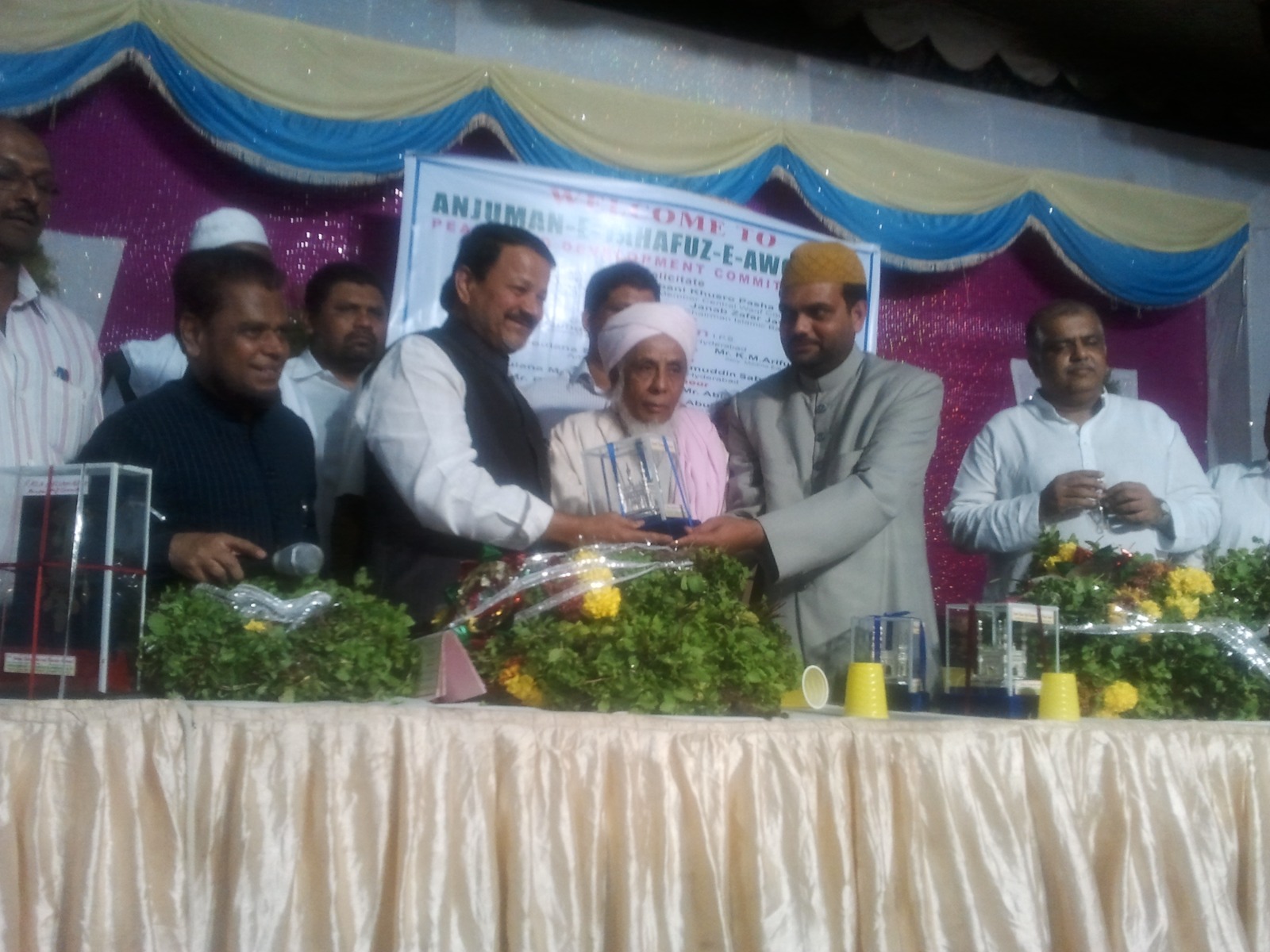 Felicitation to Syed Ghulam Afzal Biabani Khusro Pasha
